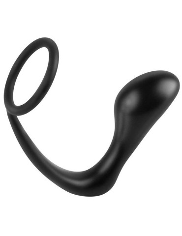 Ass Gasm Plug et Cockring 10 x 3.2 cm Noir