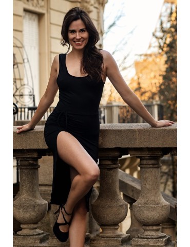 Robe noire Anastasia - LDC01BLK 2