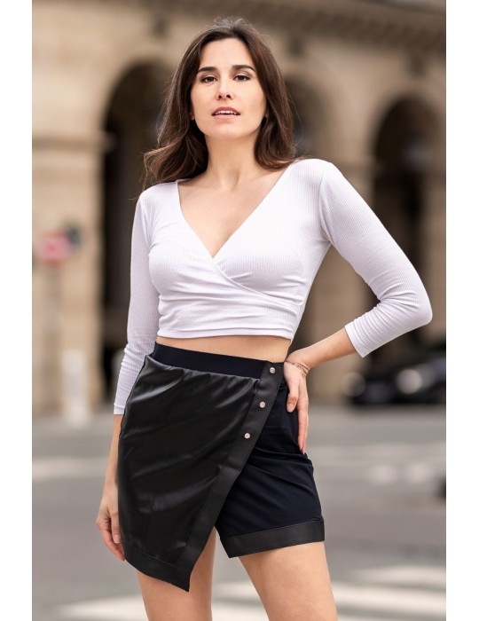 Jupe courte noire Mia - LSL2-SBLK Jupe courte noire Mia - LSL2-SBLK