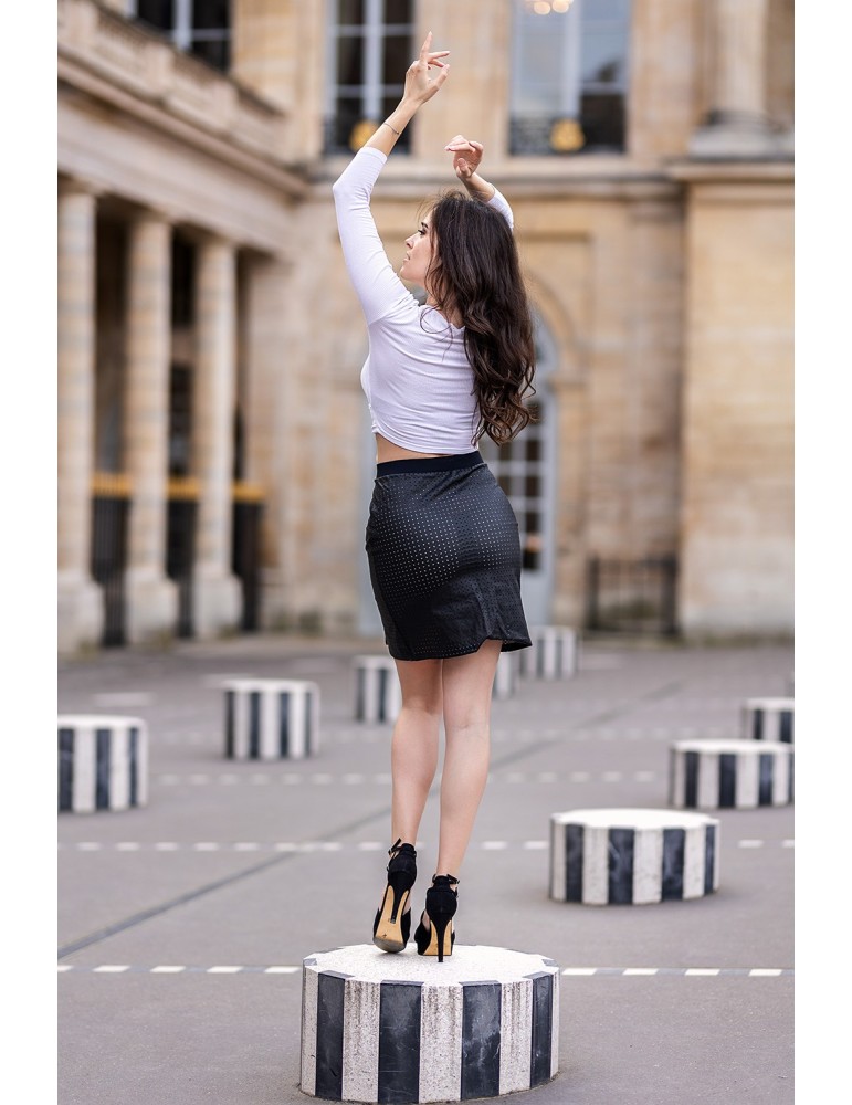 Jupe longue noire Omella - LSL3-LBLK