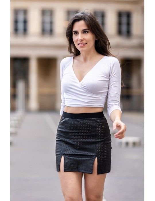 Jupe courte noir Stella - LSL3-SBLK Jupe courte noir Stella - LSL3-SBLK