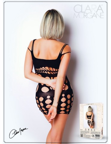 Robe moulante en résille noire - Le Numéro 4 - Collection Robe - CM97004 2
