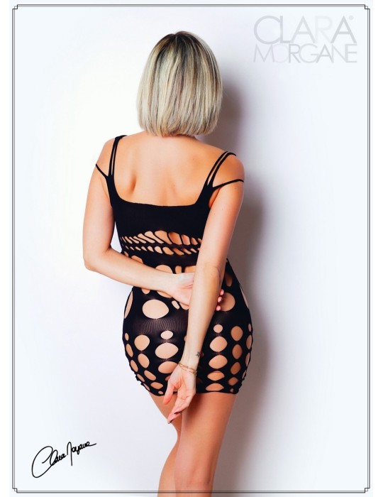 Robe moulante en résille noire - Le Numéro 4 - Collection Robe - CM97004