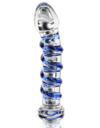 Gode en verre G-Spot Gemstone 17 x 3.7cm