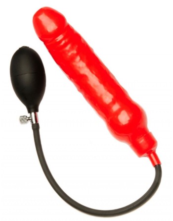 Gode gonflable rouge 15 x 4.5cm