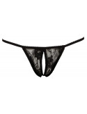 String dentelle noire ouvert à l'entrejambe - R23207621101 String dentelle noire ouvert à l'entrejambe - R23207621101