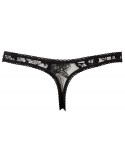 String ouvert à l'entre-jambe en dentelle noire - R2320002 String ouvert à l'entre-jambe en dentelle noire - R2320002