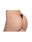 String minimaliste, lanières transparentes - MAL114BLK String minimaliste, lanières transparentes - MAL114BLK