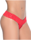 String ouvert brésilien rouge en dentelle - MAL99RED String ouvert brésilien rouge en dentelle - MAL99RED