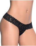 String ouvert brésilien noir en dentelle - MAL99BLK String ouvert brésilien noir en dentelle - MAL99BLK