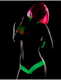 String brésilien vert en dentelle - MAL93HGR String brésilien vert en dentelle - MAL93HGR
