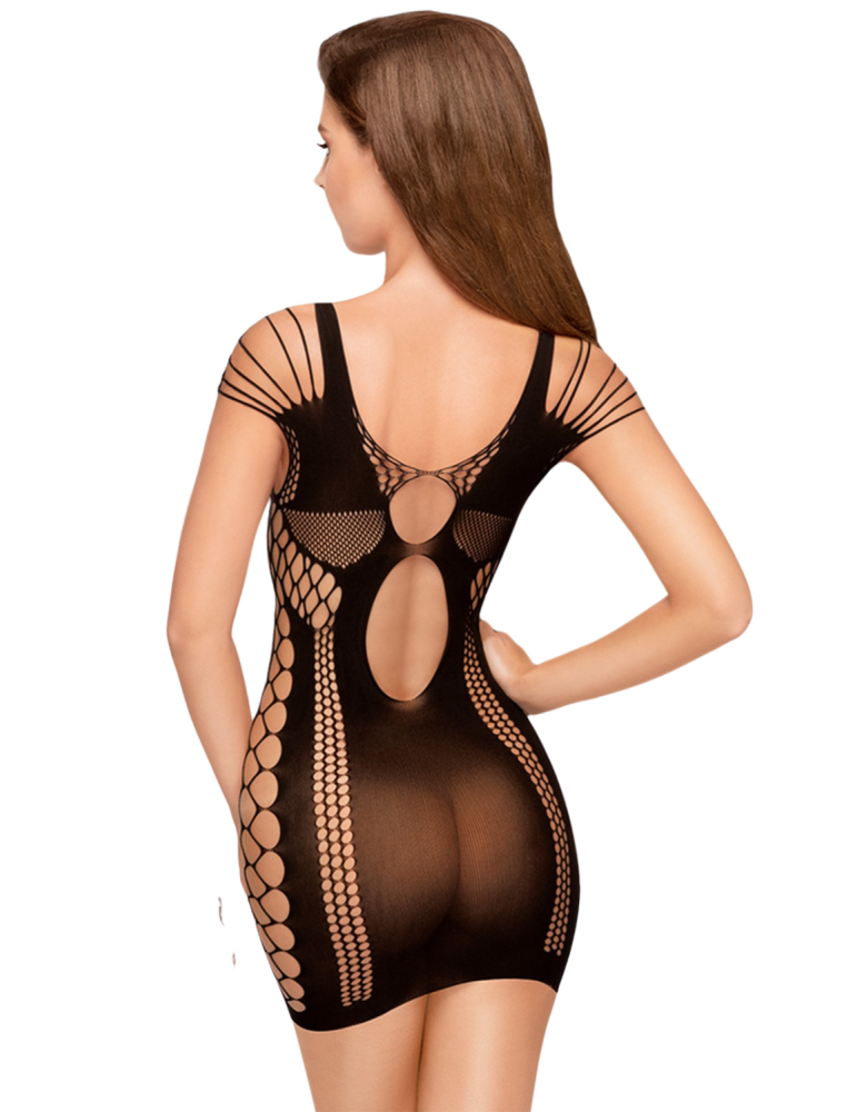 Mini robe Noir Juicy poison - PH0055BLK