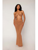 Jupe longue et soutien-gorge avec chaine doré - DG13244COP Jupe longue et soutien-gorge avec chaine doré - DG13244COP