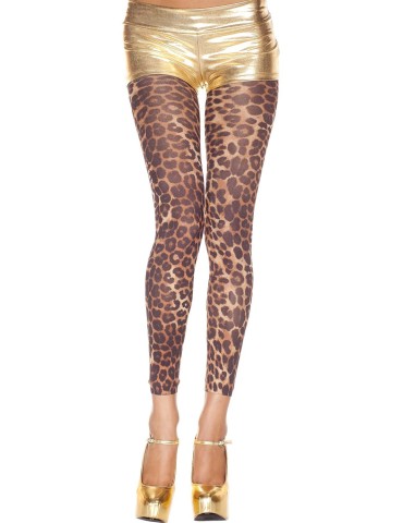 Legging fin voile imprimé léopard - MH35804LEO 2