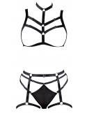 Ensemble soutien-gorge harnais et string porte-jarretelles - R24804761101 Ensemble soutien-gorge harnais et string porte-jarretelles - R24804761101