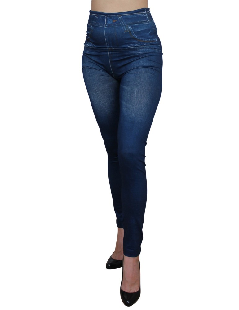 Legging bleu style jean neuf - FD1012 Legging bleu style jean neuf - FD1012