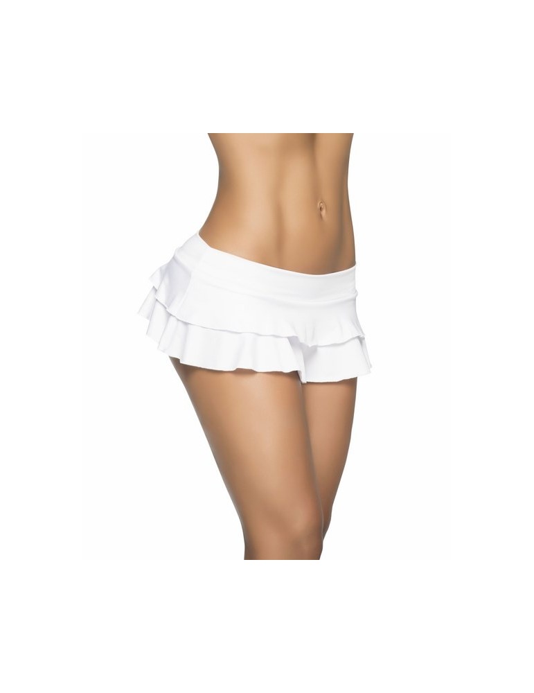 Jupette double fronce White - MAL5022WHT Jupette double fronce White - MAL5022WHT