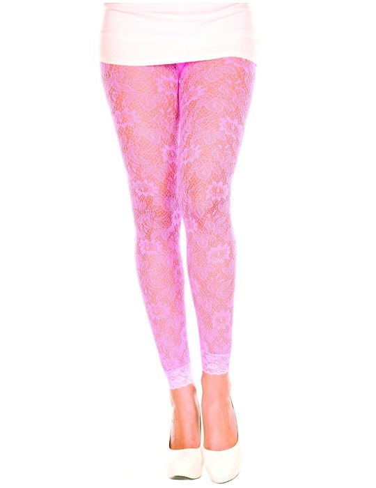 Legging fin dentelle rose - MH35046NEP Legging fin dentelle rose - MH35046NEP