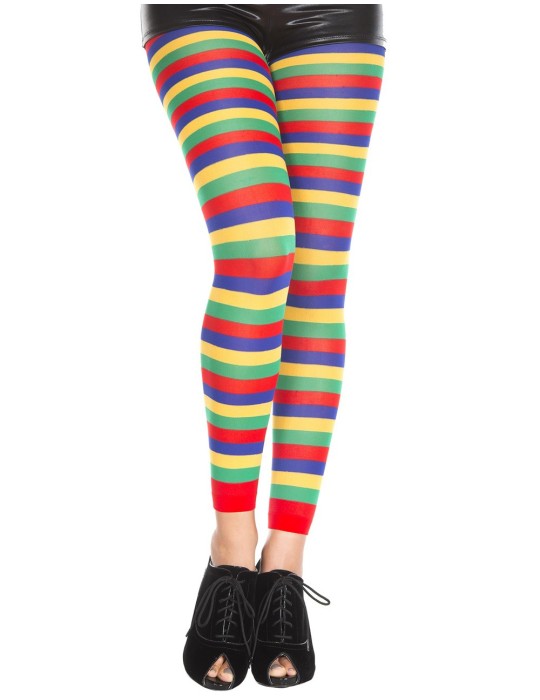 Legging fantaisie coloré bandes horizontales - MH35008RAI Legging fantaisie coloré bandes horizontales - MH35008RAI