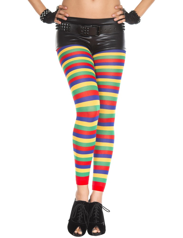 Legging fantaisie coloré bandes horizontales - MH35008RAI