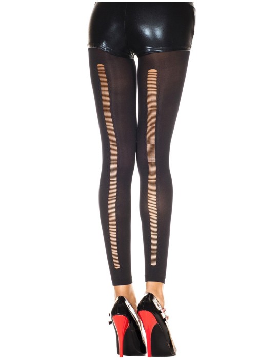 Legging noir fashion et fin ajouré sur l'arrière - MH35241BLK Legging noir fashion et fin ajouré sur l'arrière - MH35241BLK