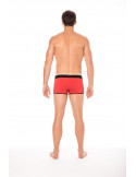Mini-Pants rouge échancré avec zip - LM2003-68RED Mini-Pants rouge échancré avec zip - LM2003-68RED