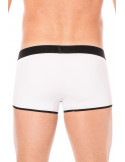 Mini-Pants blanc échancré avec zip - LM2003-68WHT Mini-Pants blanc échancré avec zip - LM2003-68WHT
