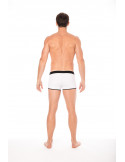 Mini-Pants blanc échancré avec zip - LM2003-68WHT Mini-Pants blanc échancré avec zip - LM2003-68WHT