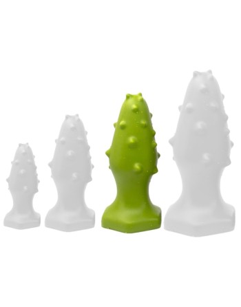 Plug silicone Monster Spike L 14 x 5.5cm Vert