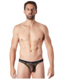 String noir sexy filet irrégulier fétichiste - LM810-57BLK String noir sexy filet irrégulier fétichiste - LM810-57BLK
