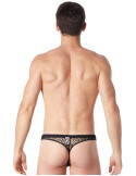 String noir sexy filet irrégulier fétichiste - LM810-57BLK String noir sexy filet irrégulier fétichiste - LM810-57BLK