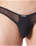 String noir sexy avec fine résille - LM805-57BLK String noir sexy avec fine résille - LM805-57BLK