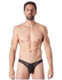 String noir sexy avec fine résille - LM805-57BLK String noir sexy avec fine résille - LM805-57BLK