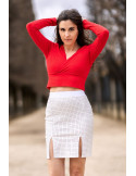 Jupe longue blanche Natacha - LSL3-LWHT Jupe longue blanche Natacha - LSL3-LWHT