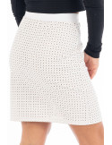 Jupe longue blanche Natacha - LSL3-LWHT Jupe longue blanche Natacha - LSL3-LWHT