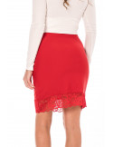 Jupe longue rouge Maria - LSK1-LRED Jupe longue rouge Maria - LSK1-LRED
