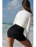 Jupe courte noire Camélia - LSK2-SBLK Jupe courte noire Camélia - LSK2-SBLK