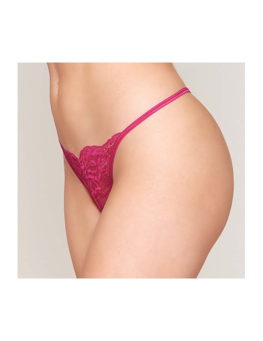 String ficelle rouge avec chaine strass - DG1497BEE