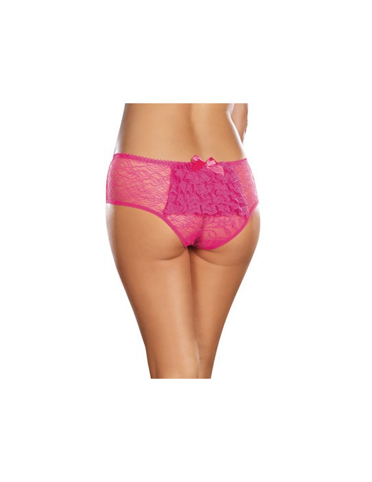 Panty taille basse, ouvert, fronces au dos - DG1300XHPK