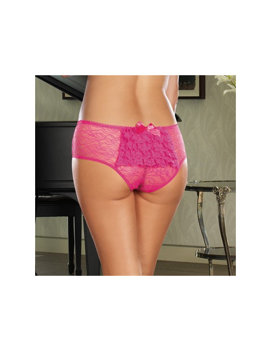 Panty taille basse, ouvert, fronces au dos - DG1300XHPK