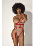 Body chair et couture rouge sexy - MAL8818RED Body chair et couture rouge sexy - MAL8818RED