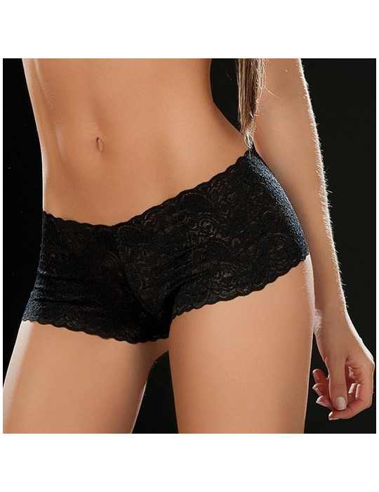 Boyshort dentelle 90 Black - MAL90BLK