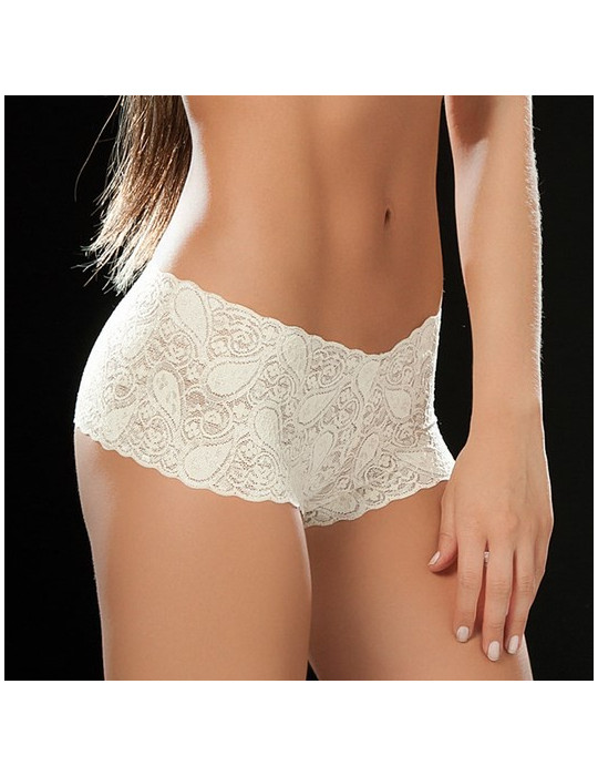 Boyshort dentelle 90 White - MAL90WHT