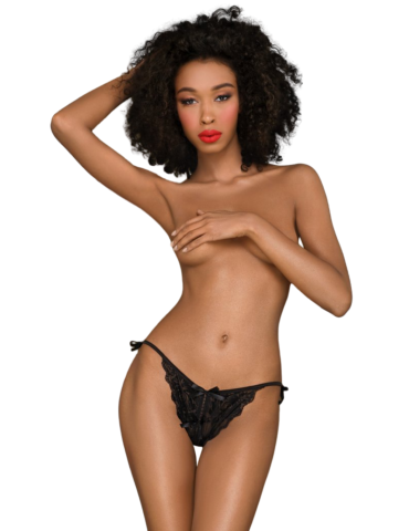 Culotte ouverte noire Too hot to be real - PH0123BLK