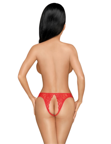Culotte ouverte rouge Naughty valentine - PH0121RED 2