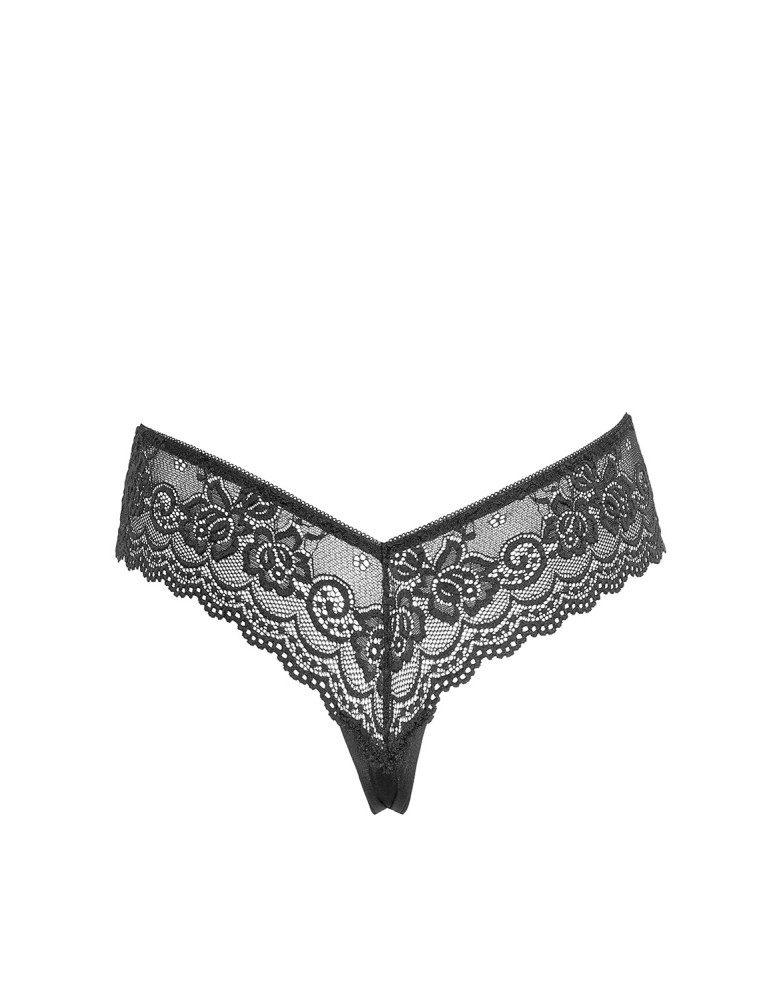 String en dentelle florale noire - R2322218