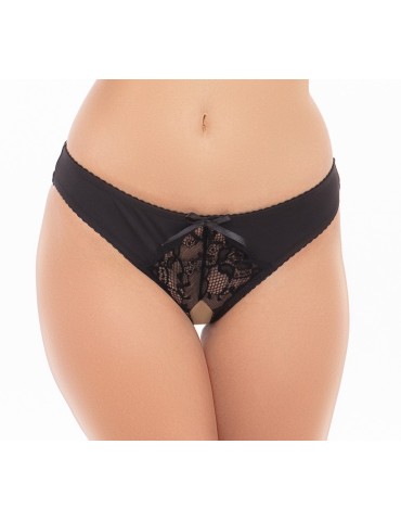 Culotte ouverte noir  - REN1157-BLK 2