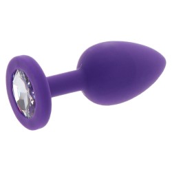 Plug Bijou Diamond Booty S 6 x 2.8cm Violet