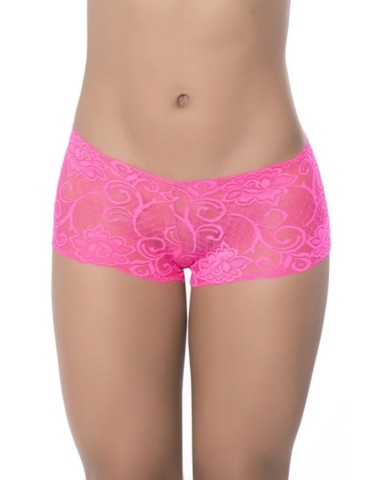Boyshort dentelle Hot pink - MAL90PNK