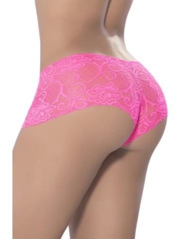 Boyshort dentelle Hot pink - MAL90PNK 2